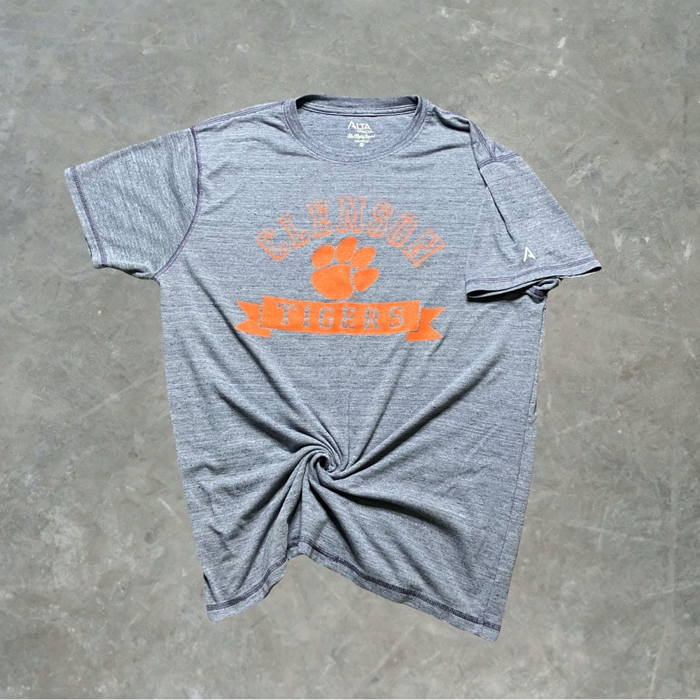 ☀️ Alta Gracia Clemson Tigers Athletic College Tee Mens Size XL Gray/Orange